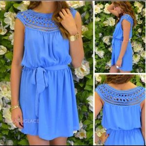Amazing Lace Peabody Navy Sleeveless Shift Dress